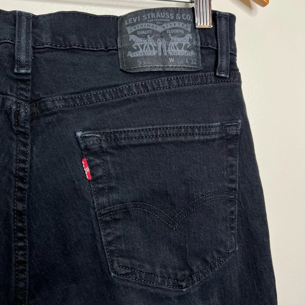 Levi’s Black Denim Straight Leg Jeans Men’s 32 W 32 L